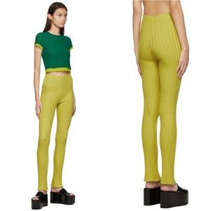 Simon Miller Yellow Wide Rib Saturn Lounge Pants